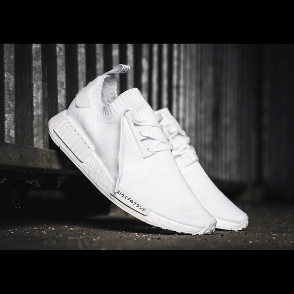 OG ADIDAS NMDS RD1 PK SNEAKERS TRIPLE WHITE JAPAN - Picture 9 of 10